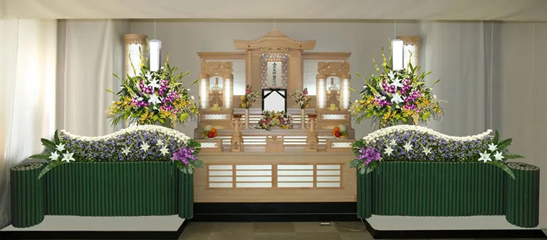 茨木市営葬儀の祭壇