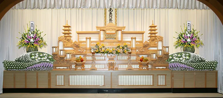 茨木市営葬儀の祭壇