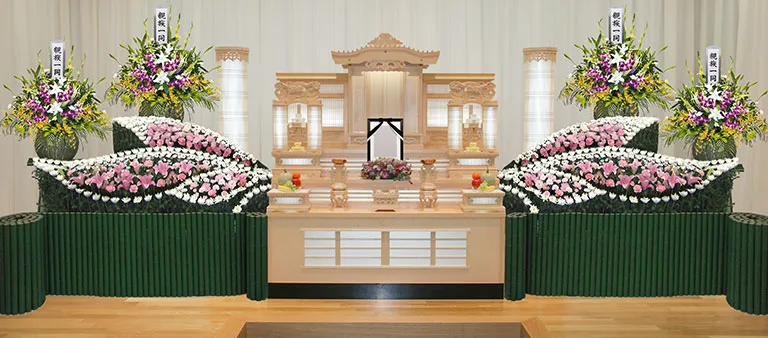 茨木市営葬儀の祭壇