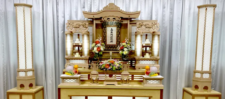 茨木市営葬儀の祭壇