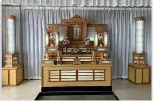 茨木市立斎場の市営葬儀プラン 祭壇例
