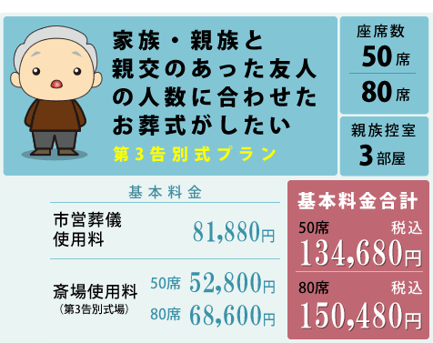 茨木市営葬儀　第三告別式プラン